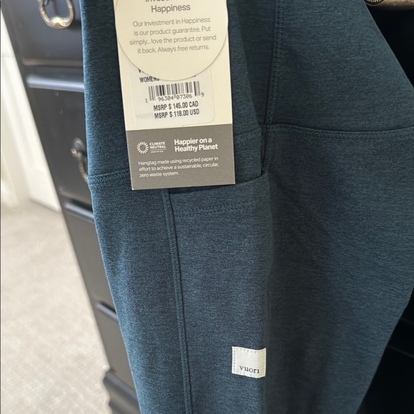 Vuori Deep Teal Leggings - Picture 3 of 4